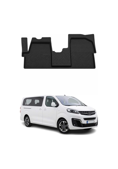 Opel Vivaro C - Zafira Life 2019-2026 Uyumlu 4d Ön Havuzlu Paspas Kauçuk Siyah 1 Parça
