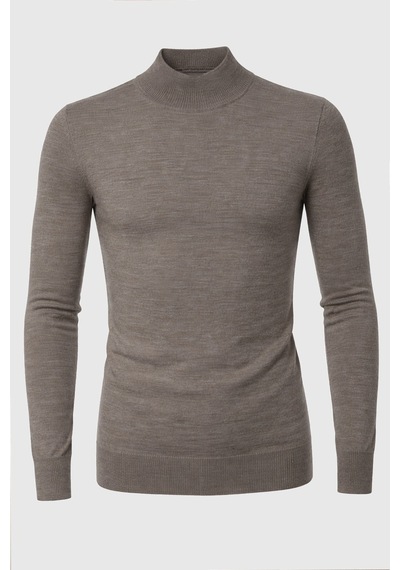 Deepsea Vizon Slim Fit Yarım Balıkçı Yaka Likralı İnce Triko Erkek Yarım Boğazlı Kazak 2505502 Vizon Deepsea Vizon Slim Fit Yarım Balıkçı Yaka Likralı İnce Triko Erkek Yarım Boğazlı Kazak 2505502 Vizon