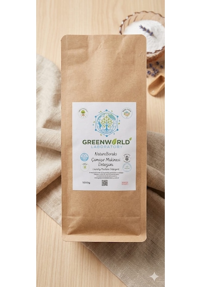 Green World Laboratory Borakslı Çamaşır Makinesi Deterjanı Natureboraks Greenworldlaboratory 1 KG