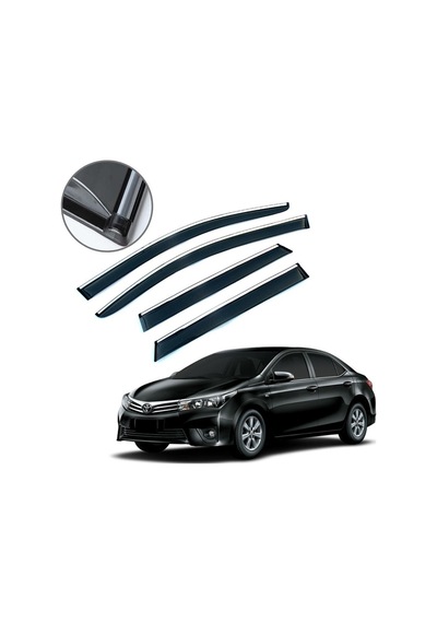 Toyota Corolla Uyumlu Krom Çıtalı Cam Rüzgarlığı 2014-2018