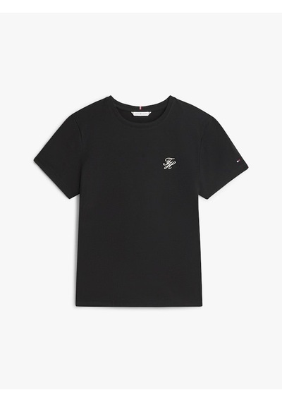 Th Scrıpt Reg C-nk Ss Tee Kadın Siyah T-shirt - Ww0ww47809 Siyah