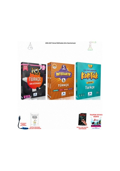 Paraf 5. Sınıf Türkçe Üç Seri 3 Kitap Seti