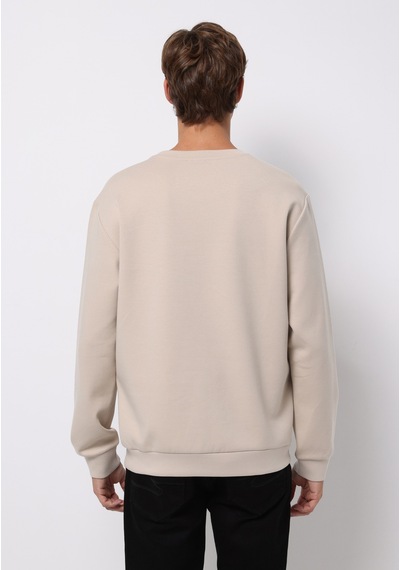 Colin's Colins Regular Fit Erkek Bej Sweatshirt Cl1077180 Q1.v2 Beı Bej