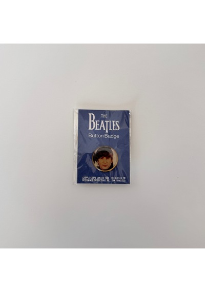 The Beatles Rozet Pinback Button Siyah 00011683