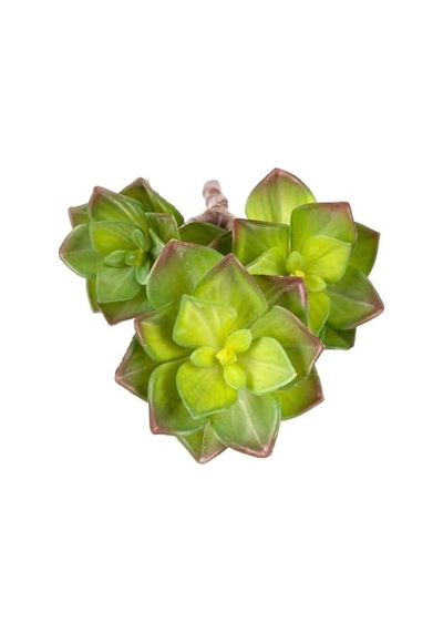 Yapay Kaktüs Sukulent Kırmızı-yeşil 35 Cm. Çok Renkli