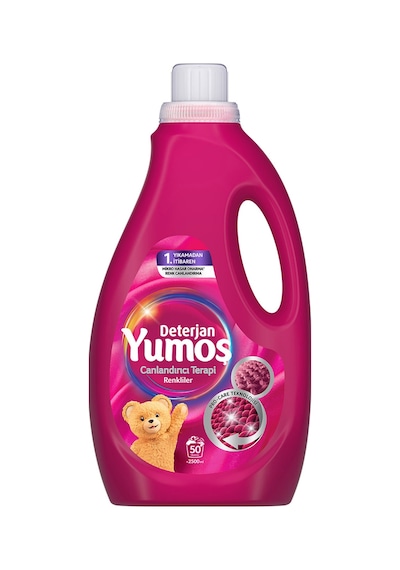 Yumoş Sıvı Deterjan Renkliler 2.5 L 8'li Avantaj Paketi Mıchu