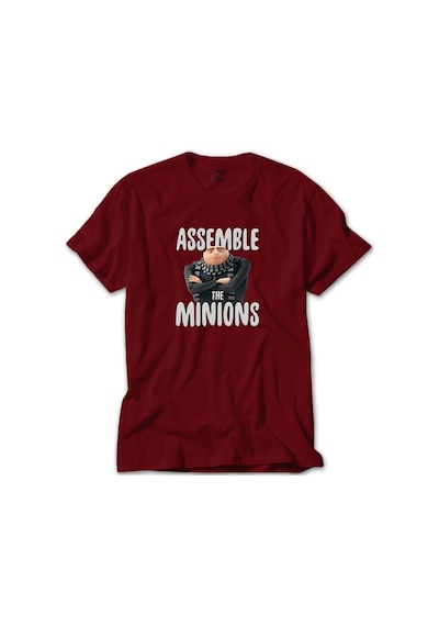Minions Assemble The Minions Kırmızı Tişört-Kırmızı