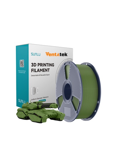 Sunlu Zeytin Yeşili Pla Filament - 1.75mm - 1 Kg Zeytin Yeşili