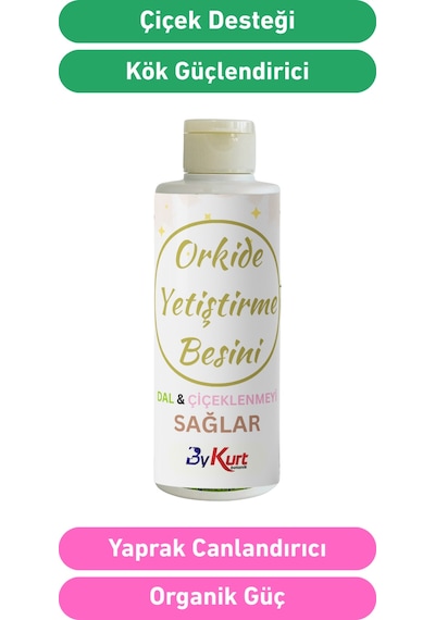Bykurt Orkide Çiçeklenme Ve Dal Gelişim Besini 100ml Güçlü Organik Takviye 100 ML