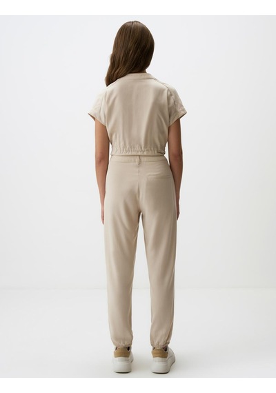 Jimmy Key Taş Dar Paça Normal Bel Kargo Cepli Gabardin Pantolon 4ww02210990928 Taş