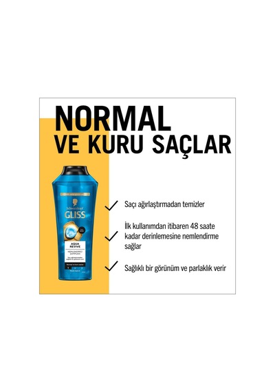 Aqua Revive Nemlendirici Şampuan Normal Ve Kuru Saçlar 400 Ml