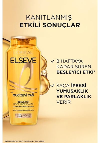 Elseve Mucizevi Yağ Besleyici Bakım Şampuanı 300 ML + 10 Etki 1 Arada Saç Güzelleştirici Sprey 100 ML