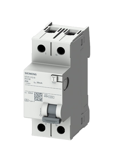 Siemens 5sv5616-6 - 63a 300ma Tip A 2p Kaçak Akım Koruma Rölesi
