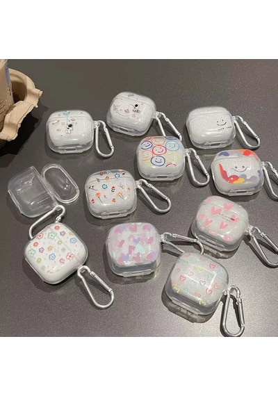 Caseonn Huawei Freebuds Se 3 Kılıf Figürlü 3d Taşlı Parlak Fiyonk