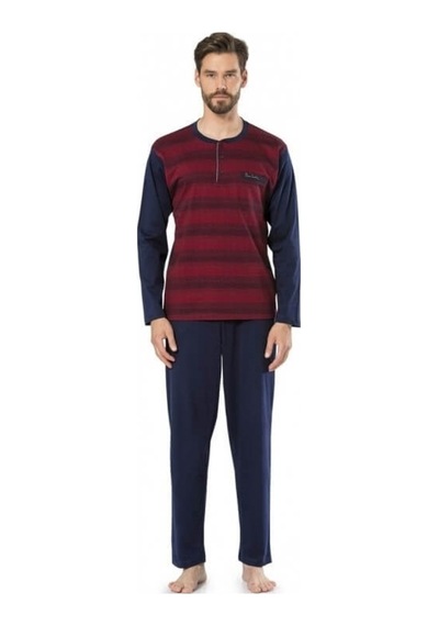 Pierre Cardin 5193 Erkek Jakarlı Pijama Takımı Damatlık Kutulu