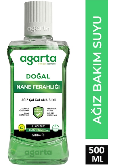 Agarta Ferah Nefes Alkolsüz Ağız Bakım Suyu 500 ML
