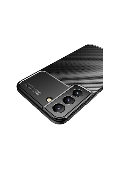 Samsung Uyumlu Galaxy S22 Plus Kılıf Karbon Silikon Case Kapak