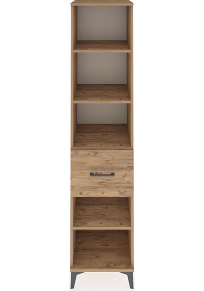 Hyperion Dolap 4 Raflı Tek Çekmeceli 44x44x195 Çam-çam Atlas Çam