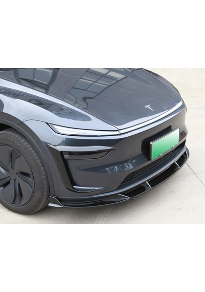 Tesla Model Y Juniper İçin Uyumlu Ön Sis Farı Kaşı - 2 Li Set Parlak Siyah