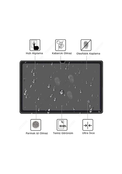 Samsung Galaxy Tab S7 T870 Uyumlu Nano Kırılmaz Ekran Koruyucu Kırılmaz Şeffaf Cam Koruyucu Tam