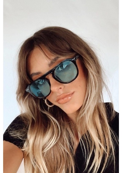 Lune Vintage & Retro Güneş Gözlüğü Mavi