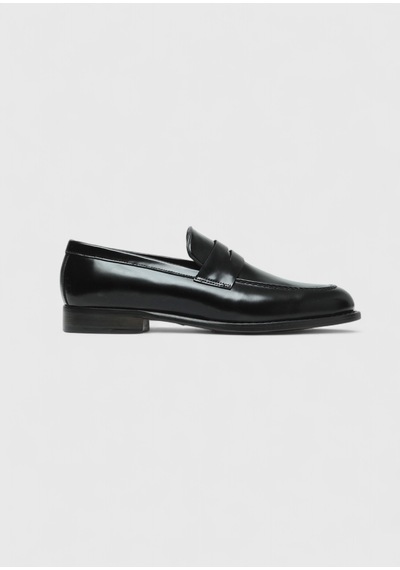 Ramsey Siyah Deri Klasik Loafer