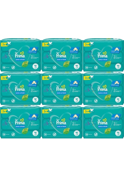 Prima Islak Havlu Mendil Temiz Ve Ferah Bebek Kokulu (27 Li Set)