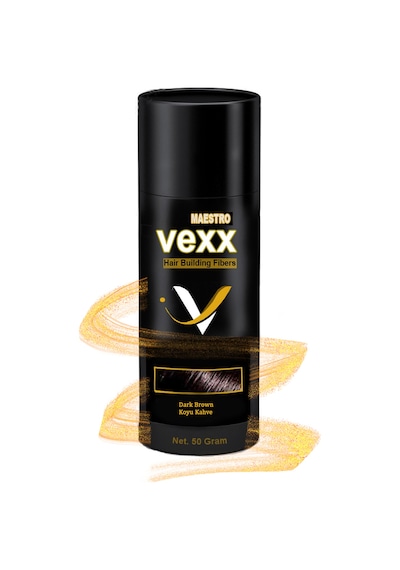 Vexx 50 Gr. Koyu Kahve Saç Tozu Topik - Topaklanma Yapmaz