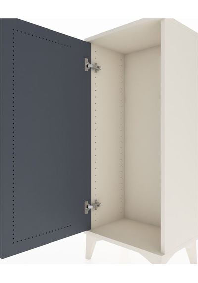 Arges Komodin Tek Kapaklı 44x30x106 Aytaşı-antrasit Aytası