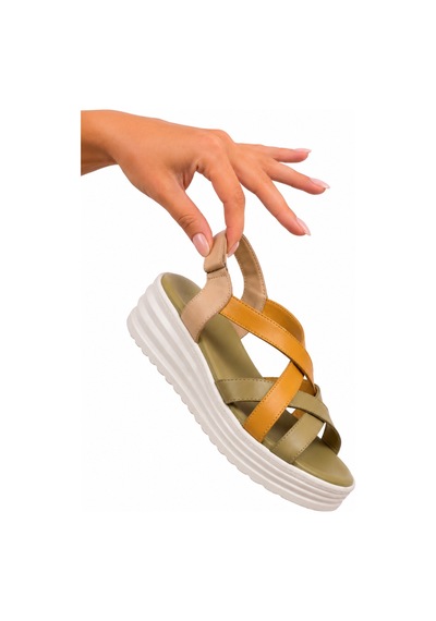 Anavelle Ortopedik Platform Sandalet Çapraz Bantlı Ayarlanabilir Rahat Günlük Yazlık Sandalet Bej-sarı-scarpion Anavelle Ortopedik Platform Sandalet Çapraz Bantlı Ayarlanabilir Rahat Günlük Yazlık Sandalet Bej-sarı-scarpion