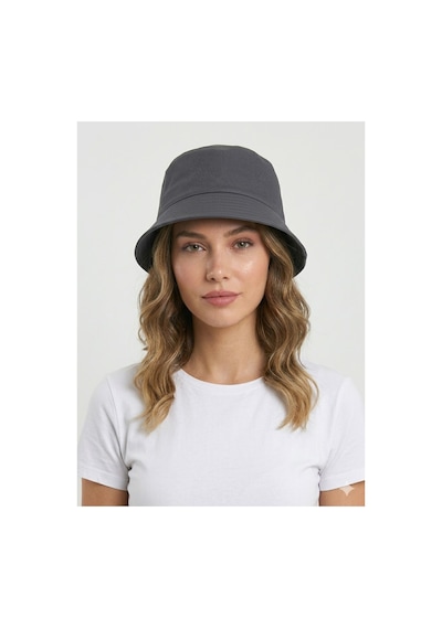 Gonca Şapka Yazlık Bucket Model Pamuklu Gabardin Kumaş Kova Şapka Koyu Gri
