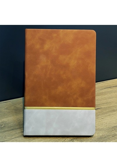 Şık Çizgili Deri Defter 21x15 Cm Hatıra Defteri Diger