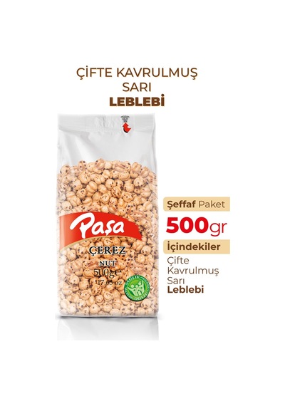 Paşa Kuruyemiş Çifte Kavrulmuş Sarı Leblebi 500 G