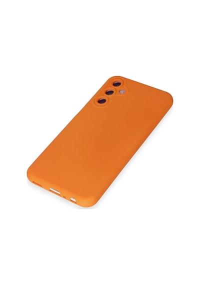 Samsung Galaxy M14 5g Kılıf Nano İçi Kadife Silikon - Turuncu 0.2M-Çok Renkli