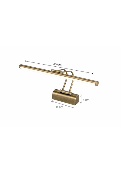 Sarjlı Led Flüt Resim Aplik 6w 3200k Gün Işığı 35cm Duvar Tipi Ayna/tablo Üstü Dekoratif Işık Ip20 Iç Mekan Kullanım Eskitme
