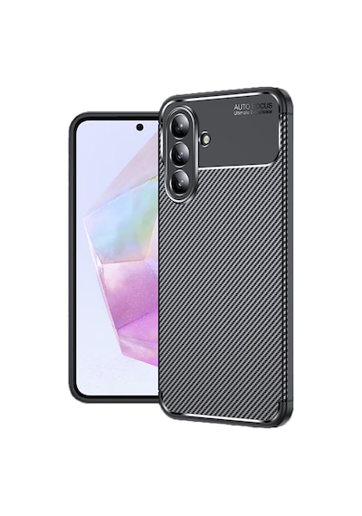 Zore Galaxy Uyumlu A56 Kılıf Msra Negro Silikon Kapak - Siyah Siyah