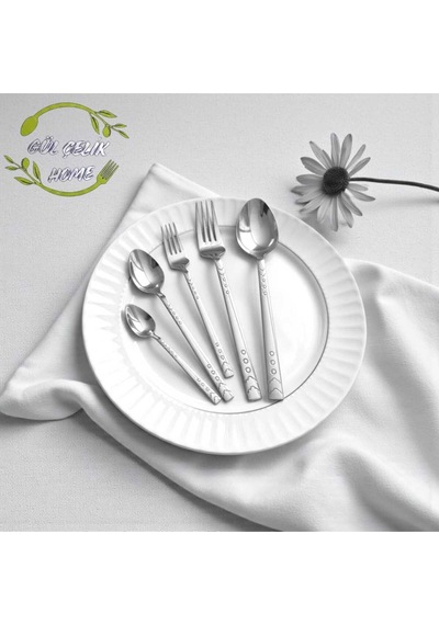 Çatal Kaşık Seti 12 Kişilik 60 Parça Damla Model 18/0 Kalite Paslanmaz Çelik