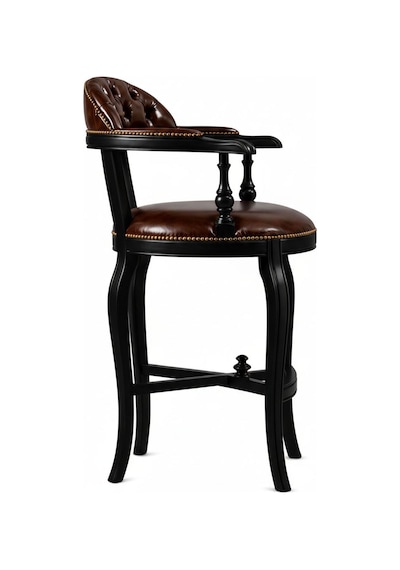 Majesta Classic Ahşap Bar Sandalyesi Siyah