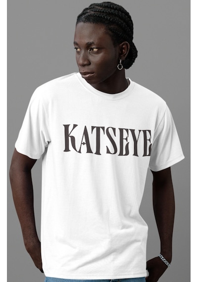 Sevbano Katseye Kpop Müzik Grubu Sırt Baskılı Unisex Oversize Tişört Beyaz