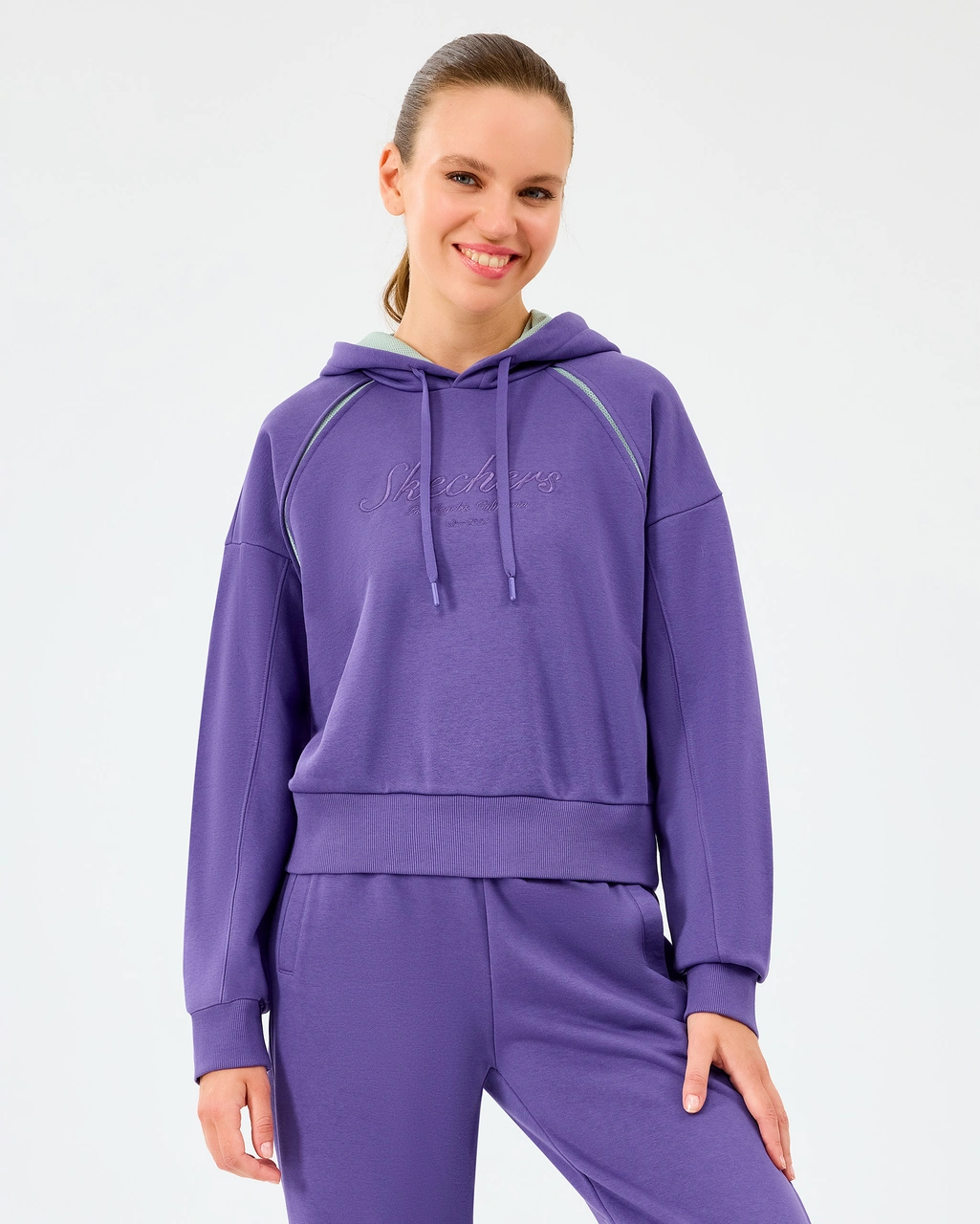 Skechers W Hoodie Sweatshirt Kadın Mor Sweatshirt S2520228-0277 Mor