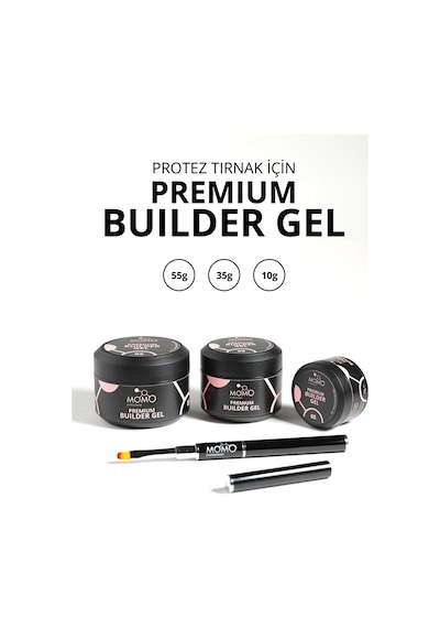 Momo Professional Premium Builder Gel Protez Tırnak Jeli No.05 Şeftali 55 gr