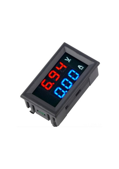 Symbee Dijital Voltmetre Ampermetre - 0-100v 10a Çift Gösterge Led Ekran