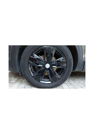 Peugeot 3008 İçin Kolay Uygulamalı Jant Kaplama Sticker Seti Abanoz