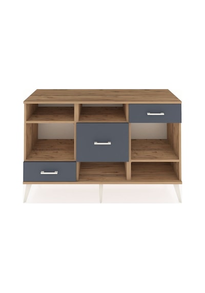 Kronos Konsol 4 Raflı 3 Çekmeceli 132x59x83 Çam-çam/antrasit Çam/antrasit Kronos Konsol 4 Raflı 3 Çekmeceli 132x59x83 Çam-çam/antrasit Çam/antrasit