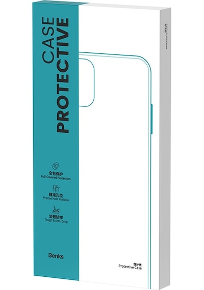 Apple Uyumlu iPhone 14 Pro Max Kılıf Wireless Şarj Destekli Benks Yeni Magnetik Crystal Şeffaf Pc Kapak