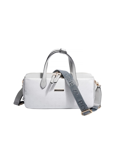 Silver & Polo Silver Polo Beyaz - A.gri Logolu Kadın El Çantası Sp1276