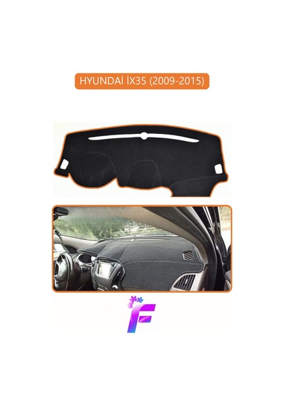 Hyundai İx35 2009-2015 Uyumlu Torpido Örtüsü Kolay Montaj Yansıma Önleyici Tam Koruma G58
