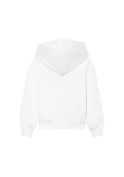 Mavi - Mavi Logo Baskılı Beyaz Kapüşonlu Sweatshirt 6610110-70057