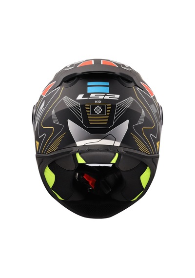 Ls2 Kid Zero Çocuk Kaskı Gri - Kırmızı