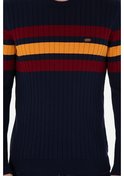 U.S. Polo Assn. Erkek Slim Fit Bisiklet Yaka Lacivert Kazak 50297046-VR033 U.S. Polo Assn. Erkek Slim Fit Bisiklet Yaka Lacivert Kazak 50297046-VR033